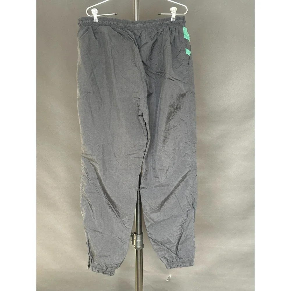 Vintage Authentic 90s Nike Mens XL Warmup Pants Black Green Joggers Black Tag‎